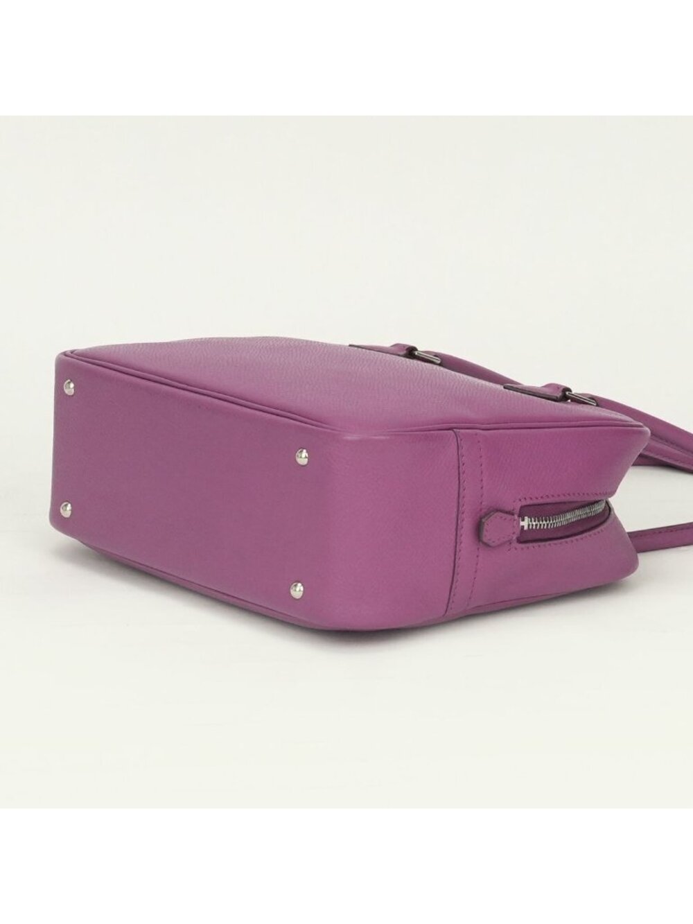 Hermes Plume 20 Mini Tote Epsom Cyclamen Purple Silver Veau Handbag - Picture 5 of 8
